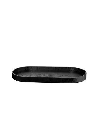 ASA SELECTION | Holztablett oval 35,5x16,5cm Schwarz | 